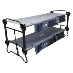 Disc-O-Bed Feldbett L anthrazit mit Seitentaschen