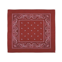MFH Bandana Rot-Burgund Schwarz 55 x 55 cm Baumwolle