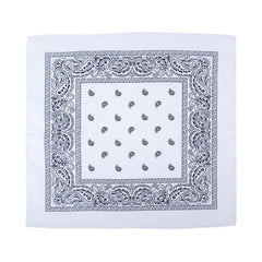 MFH Bandana Weiss Schwarz 55 x 55 cm Baumwolle