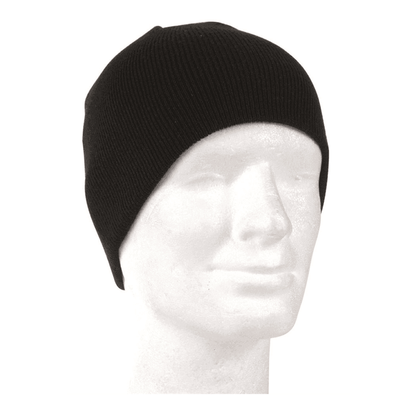 Berretto Mil-Tec Beanie 12403002 – Modello Commando, Nero, Taglia Unica Uomo, In Misto Lana, Idrorepellente, Con Occhielli E Fascia In Similpelle