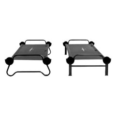 Disc-O-Bed Feldbett L anthrazit mit Seitentaschen