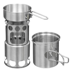 Fox Outdoor Edelstahl Kochset Travel