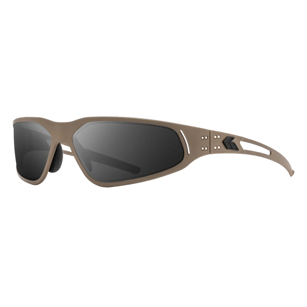 Tan mit Black Logo ANSI Z87.1+ MILSPEC Ballistic Smoke mit Anti-Fog