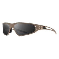 Tan mit Black Logo ANSI Z87.1+ MILSPEC Ballistic Smoke mit Anti-Fog