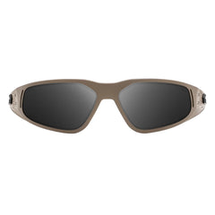 Tan mit Black Logo ANSI Z87.1+ MILSPEC Ballistic Smoke mit Anti-Fog