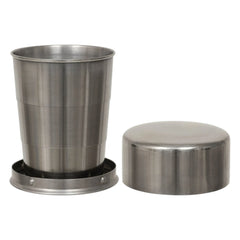 MFH Edelstahl Trinkbecher Teleskop 15 cl
