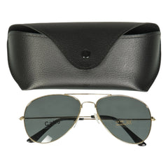 Mil-Tec US Piloten Sonnenbrille Gold mit Etui