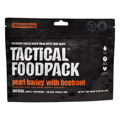 Tactical Foodpack Outdoornahrung Perlgraupen mit Roter Bete