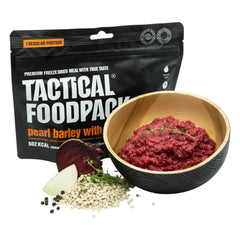 Tactical Foodpack Outdoornahrung Perlgraupen mit Roter Bete