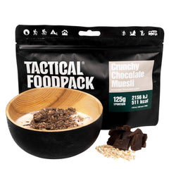 Tactical Foodpack Outdoornahrung | Knuspriges Schokoladenmüsli