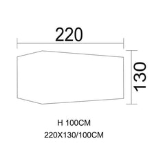 MFH Tunnelzelt Hochstein 2 Personen, 220cm x 130cm