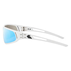 Frost mit Black Logo und Smoke Optimized Polarized Blue Mirror
