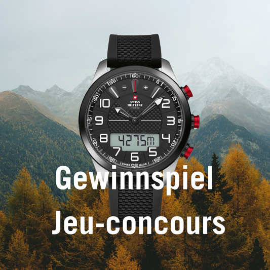 Gewinne eine von 10 Swiss Military SM34061.01 Chronographen im Wert von CHF 599!