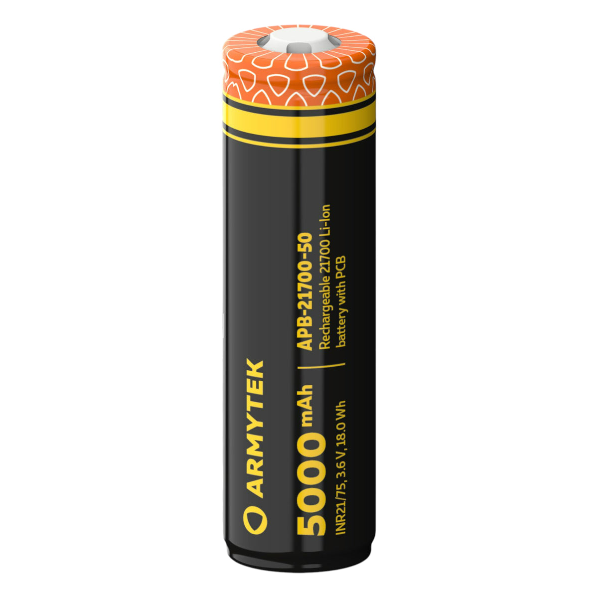 Armytek Wiederaufladbare Batterie 21700 Li-Ion 5000 mAh mit PCB