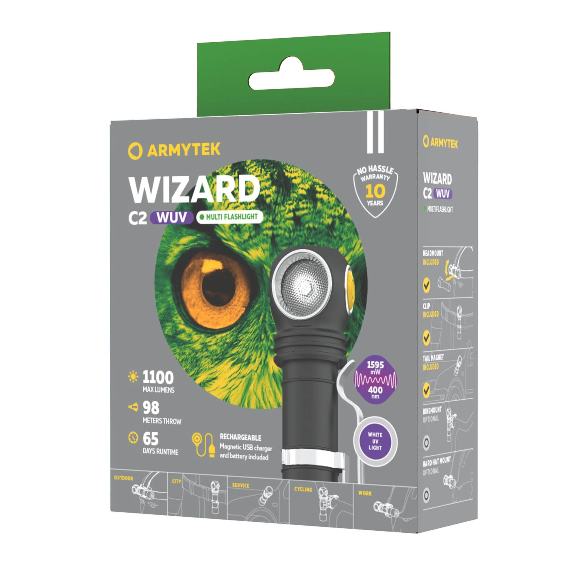 Armytek Wizard C2 UV Light Magnet USB