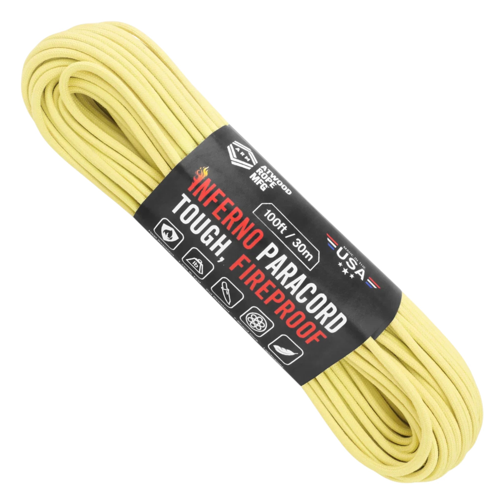 Aramid Seil Inferno Yellow 30m