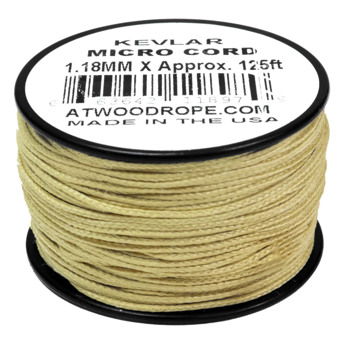 Atwood Rope MFG™ Micro Kevlar Cord 1.18mm Yellow 38m