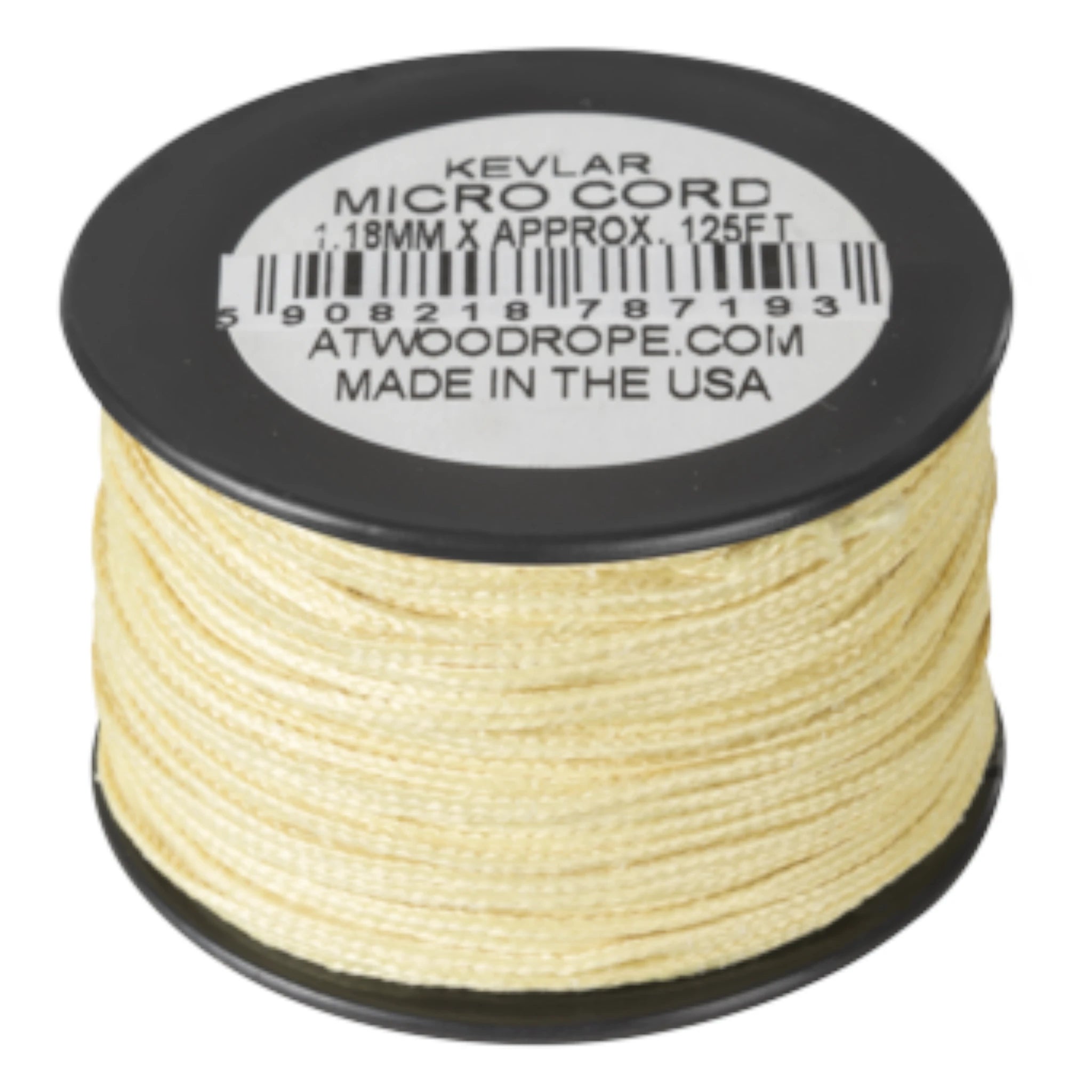 Atwood Rope MFG™ Micro Kevlar Cord 1.18mm Yellow 38m