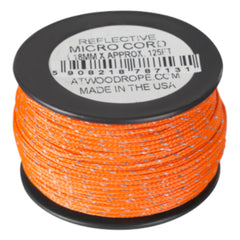 Atwood Rope MFG™ Micro Reflective Cord 1.18mm Neon Orange 38m