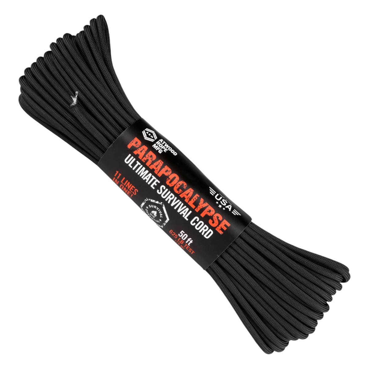 Atwood Rope MFG™ Parapocalypse Black 15m