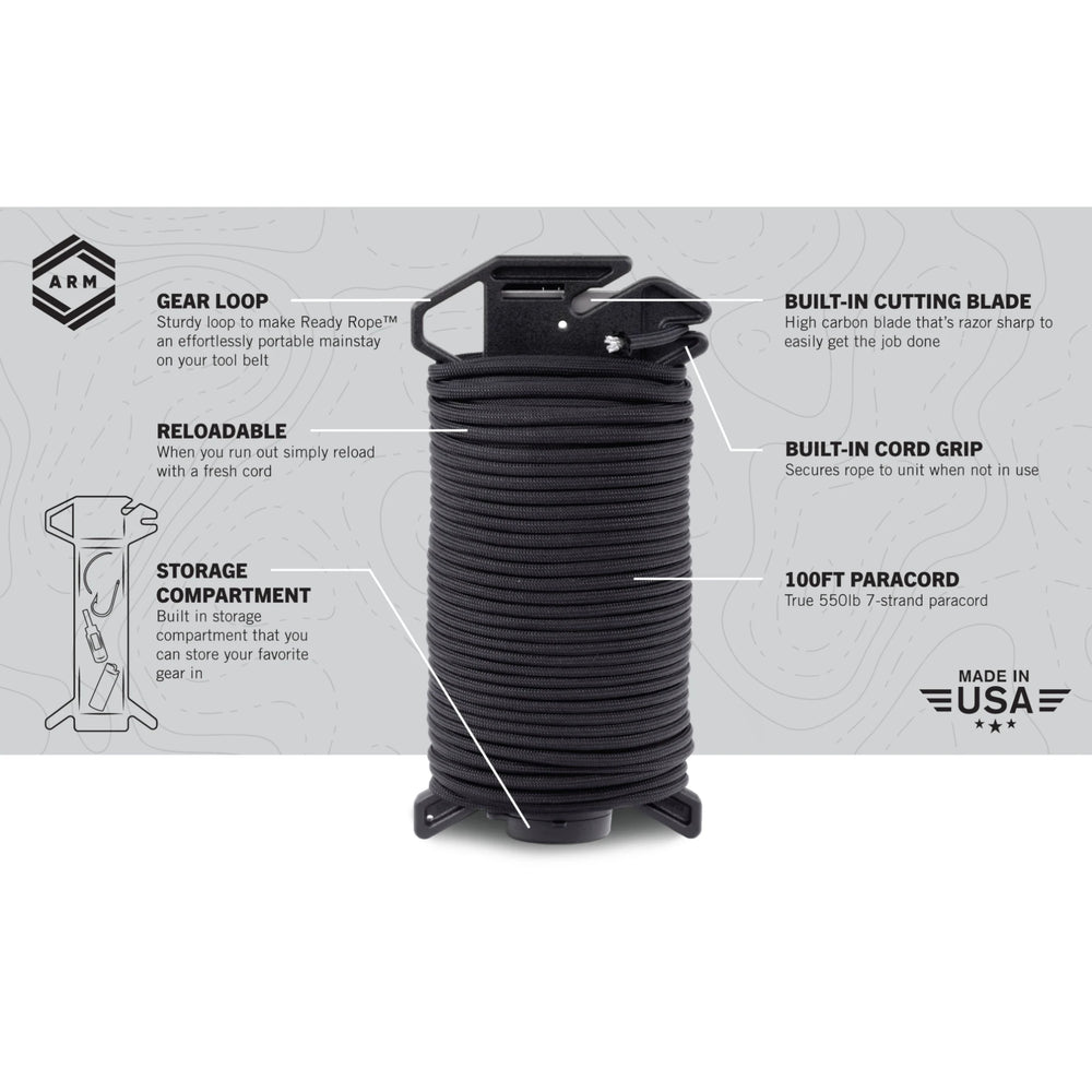 Atwood Rope MFG™ Ready Rope Dispenser 550 Paracord Information