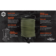 Atwood Rope MFG™ Ready Rope Elite Dispenser 550 Paracord Information