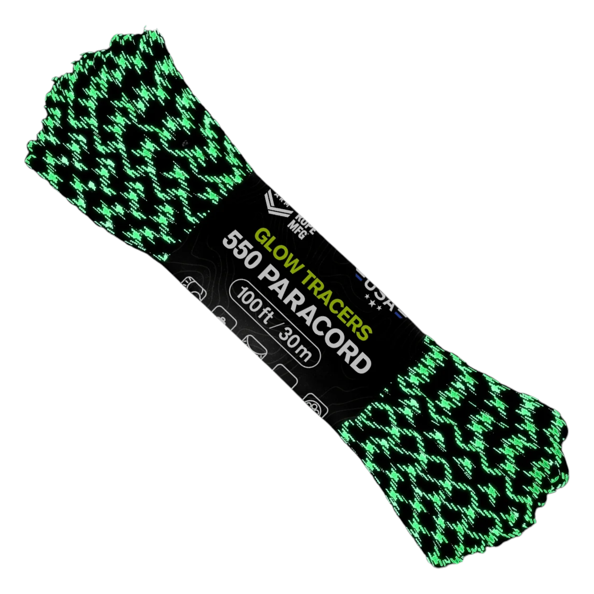 Atwood Rope MFG™ Suvival Seil 550 Paracord Glow Tracer 30m