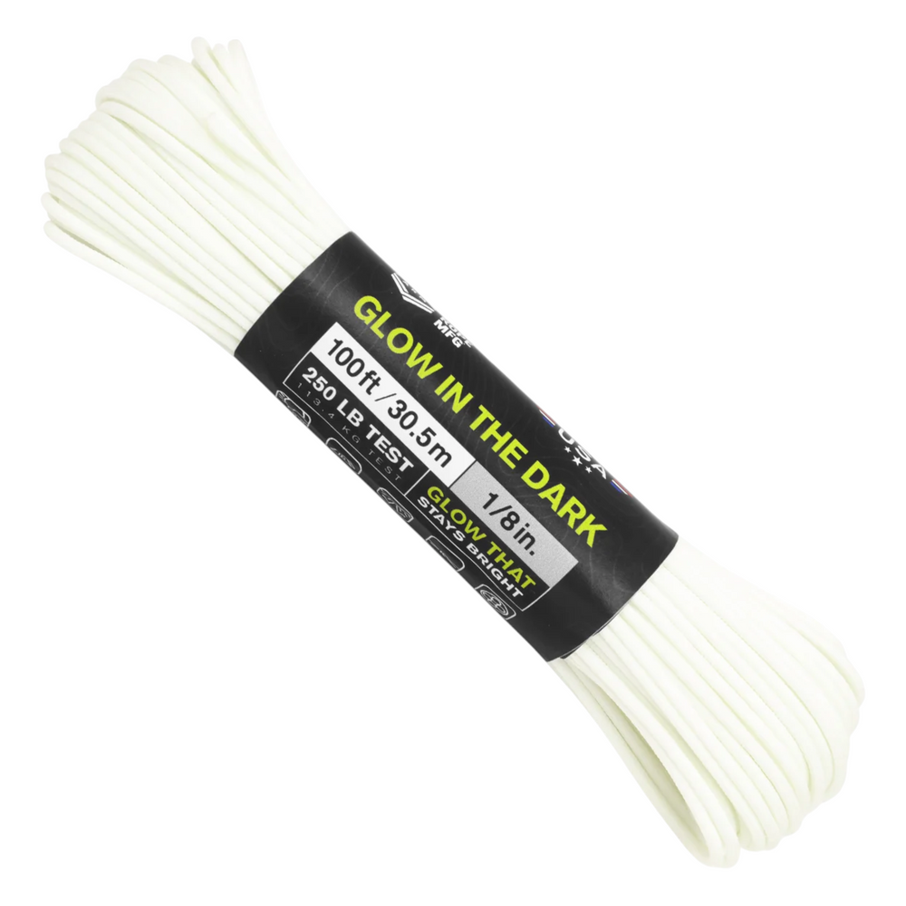 Atwood Rope MFG™ Taktisches Seil 275 Glow in the Dark White 30m