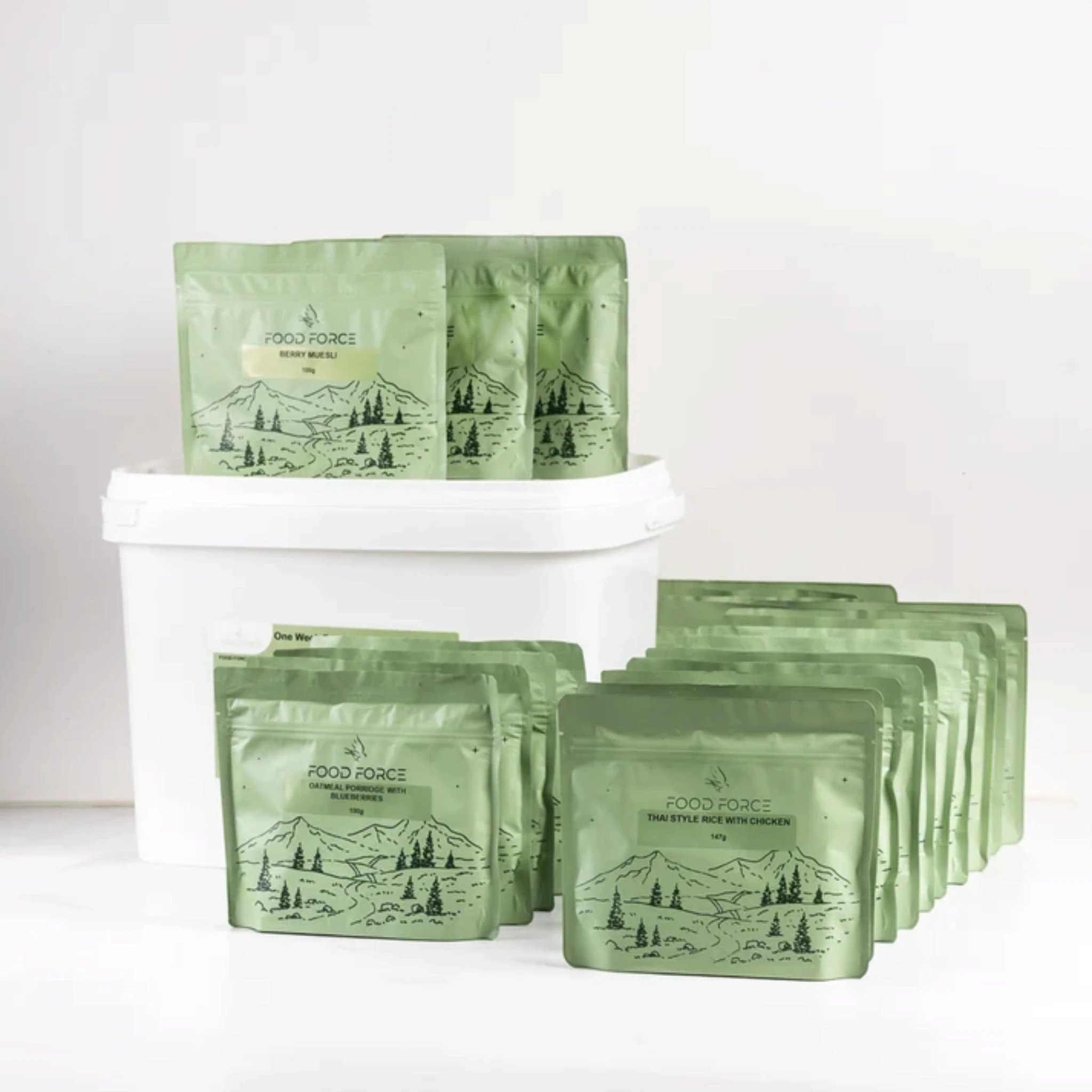 Food Force Notvorrat One Week Food Pack (im Plastik-Eimer)