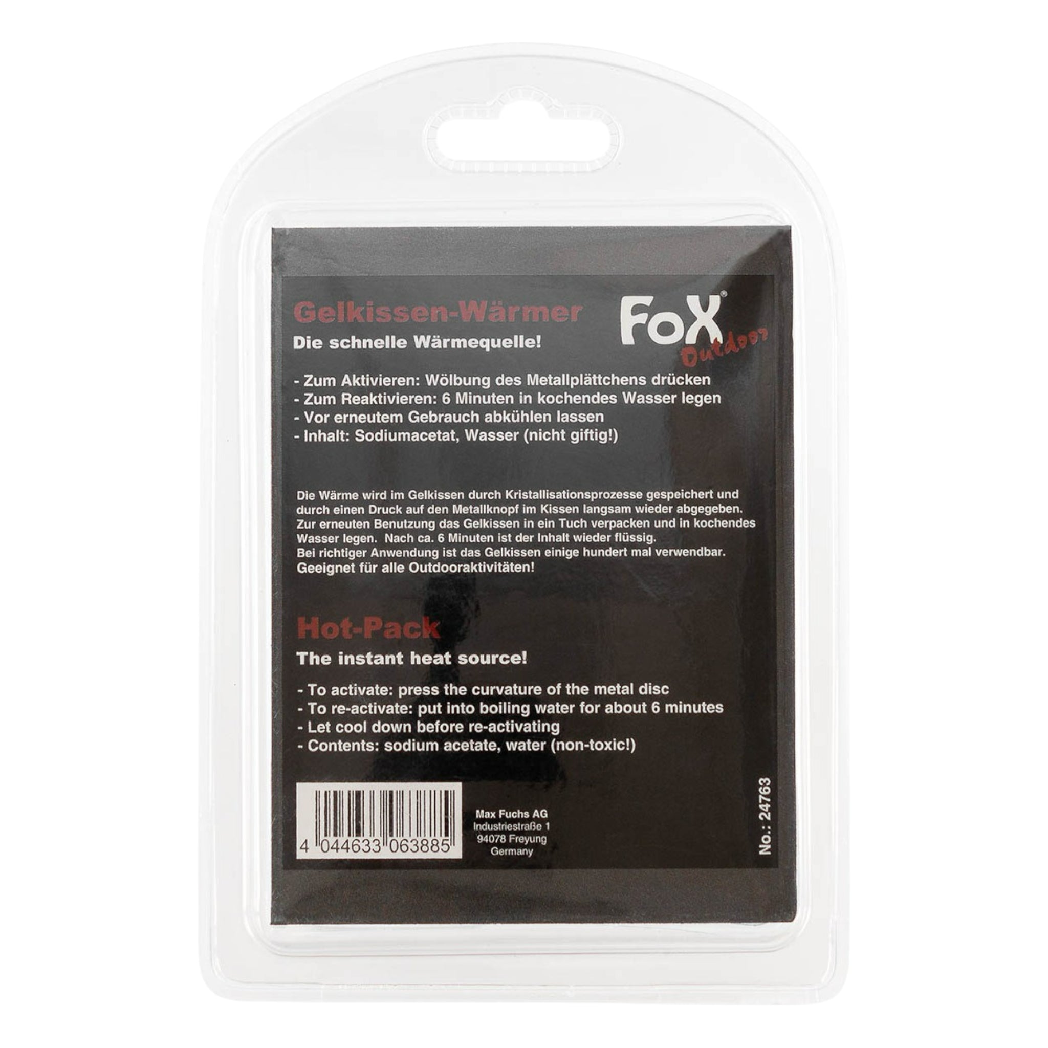 Fox Outdoor Gelkissen-Wärmer