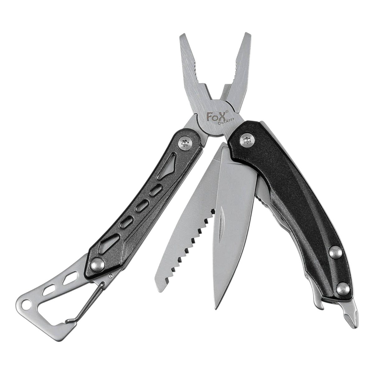 Fox Outdoor Multifunktionstool Mini mit Karabiner