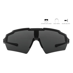 Gatorz Blastshield Black Smoke Ballistics Anti Fog Lens