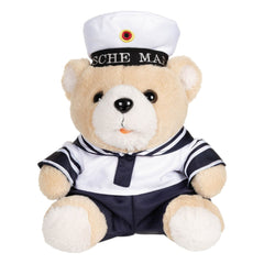 MFH Teddybär mit Anzug und Kappe, "Marine"