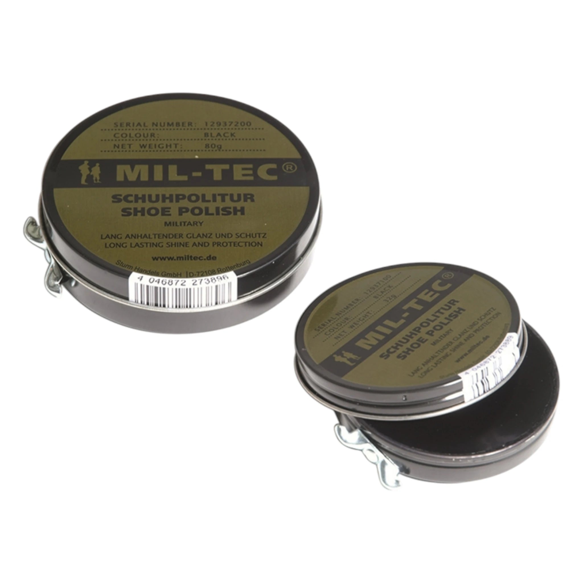 Mil-Tec Schuhcreme Schwarz Dose 32 g