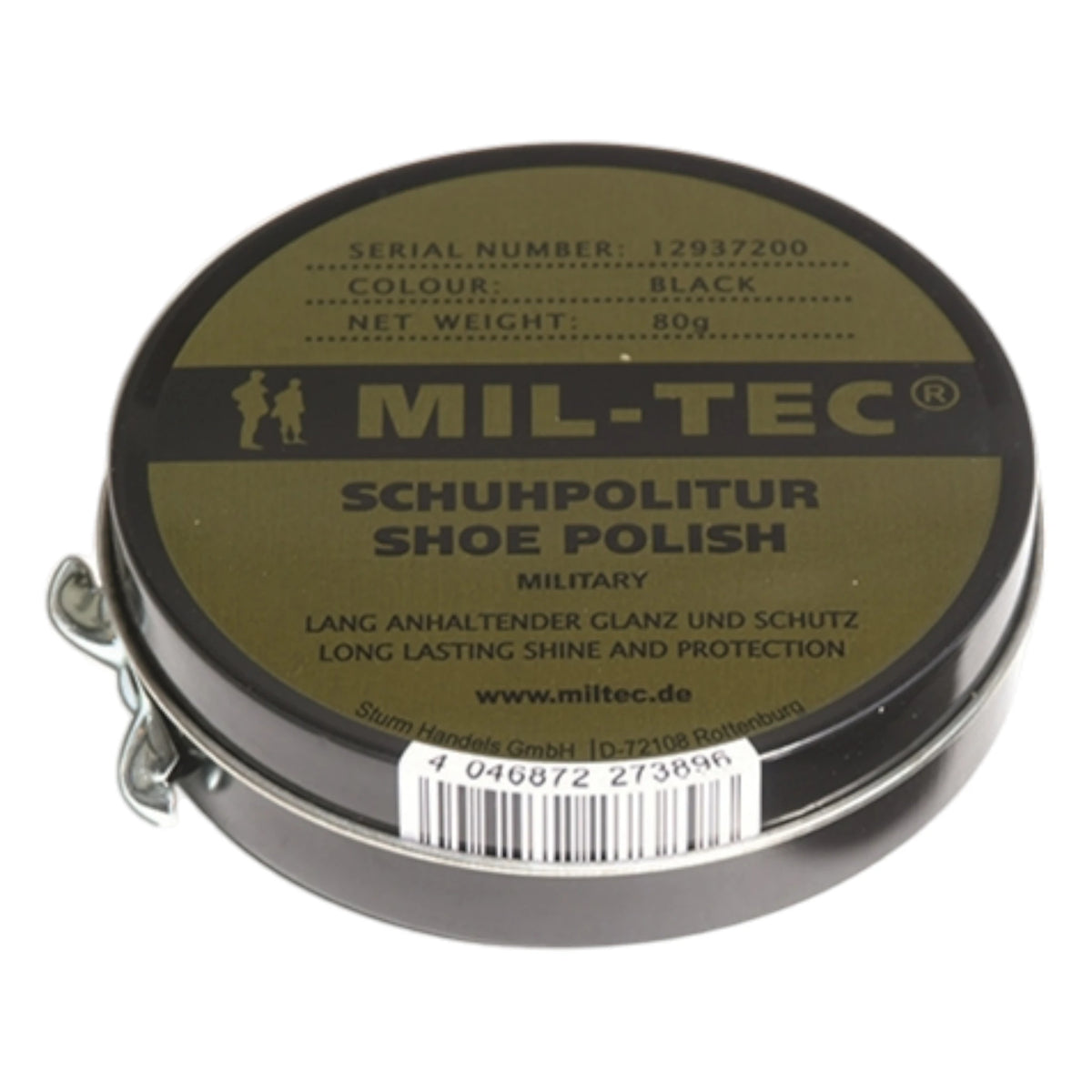 Mil-Tec Schuhcreme Schwarz Dose 80 g