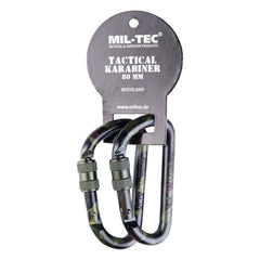 Mil-Tec Tactical Karabiner Woodland 80mm