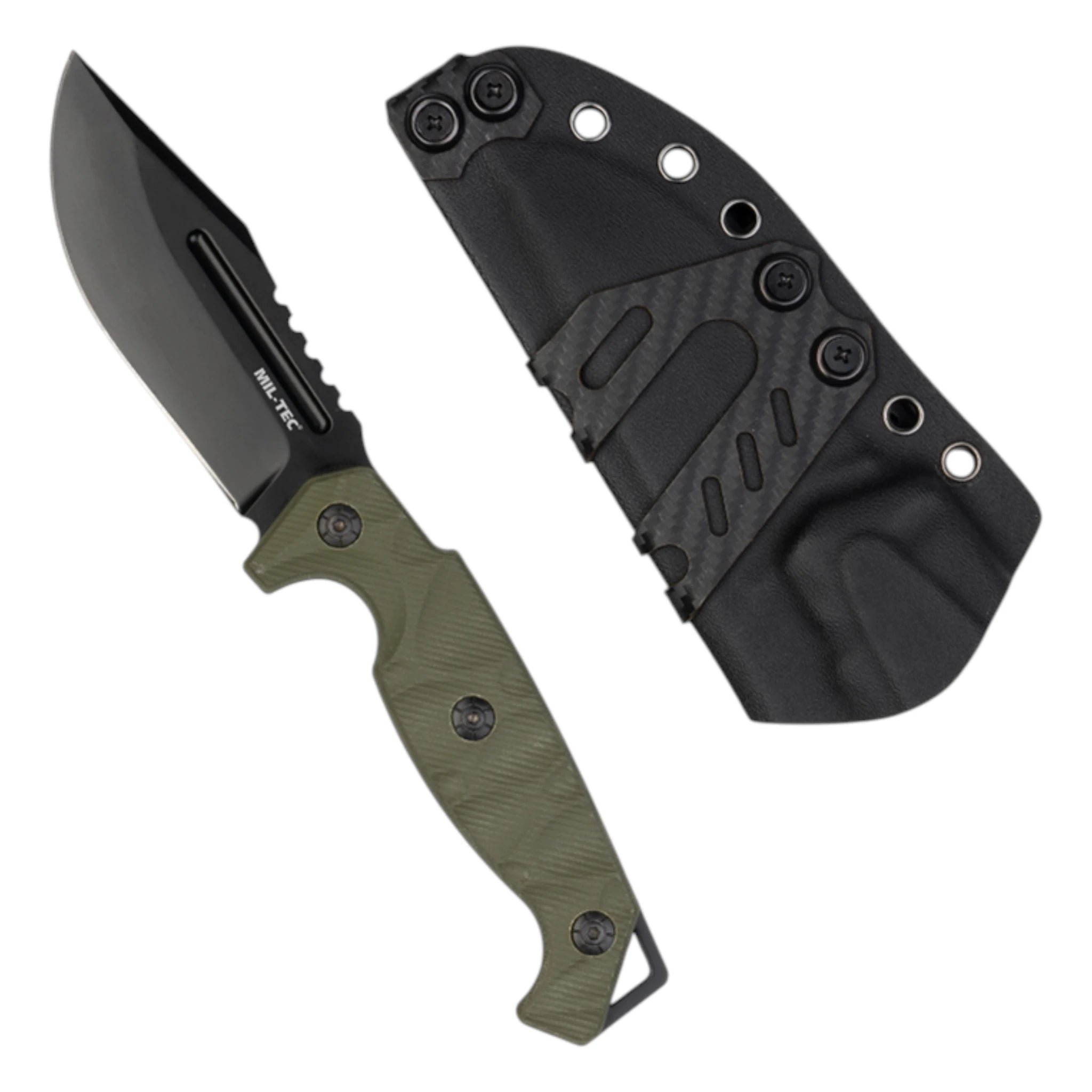 Mil-Tec Messer G10 Ridge mit Kydex-Scheide