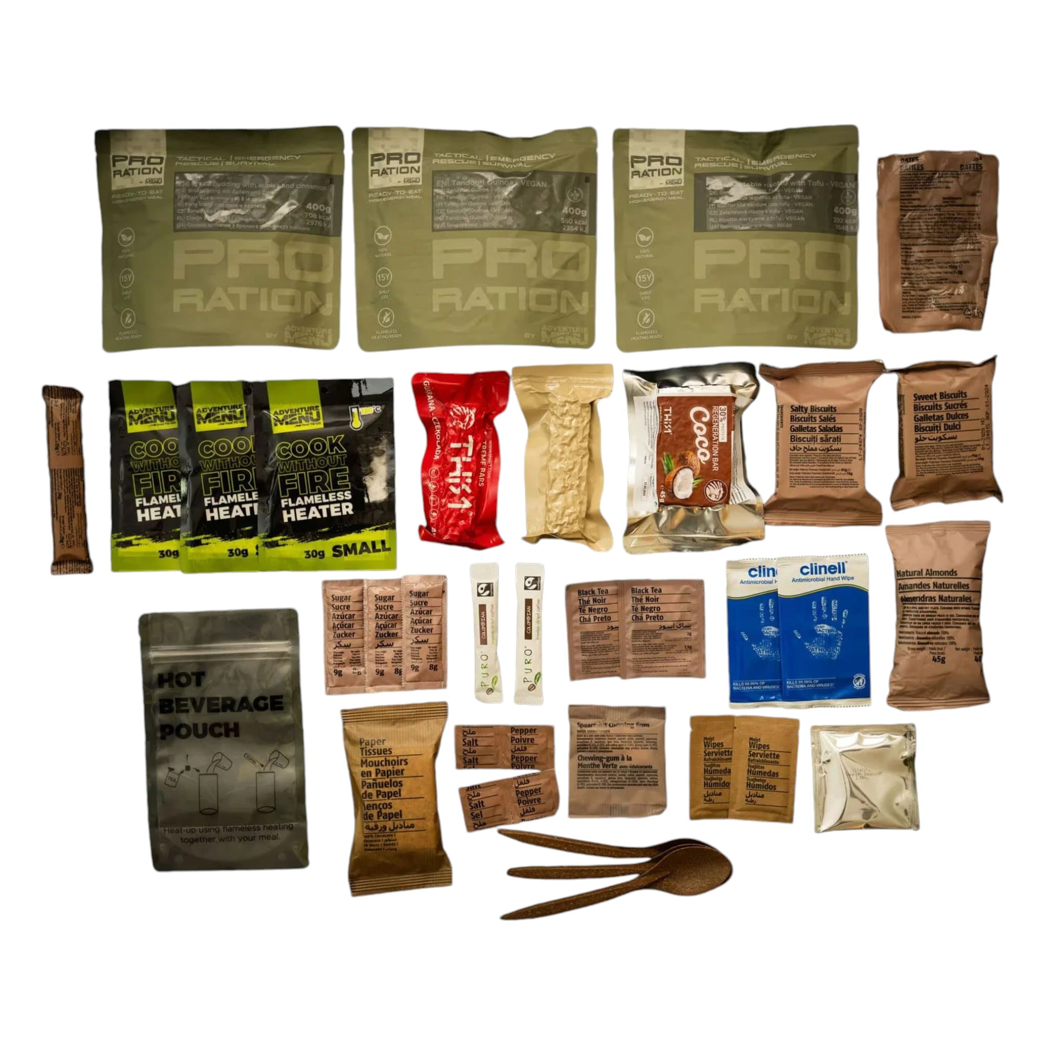 Pro-Ration Ultimate Tactical Ration Tagesmenü Vegetarisch