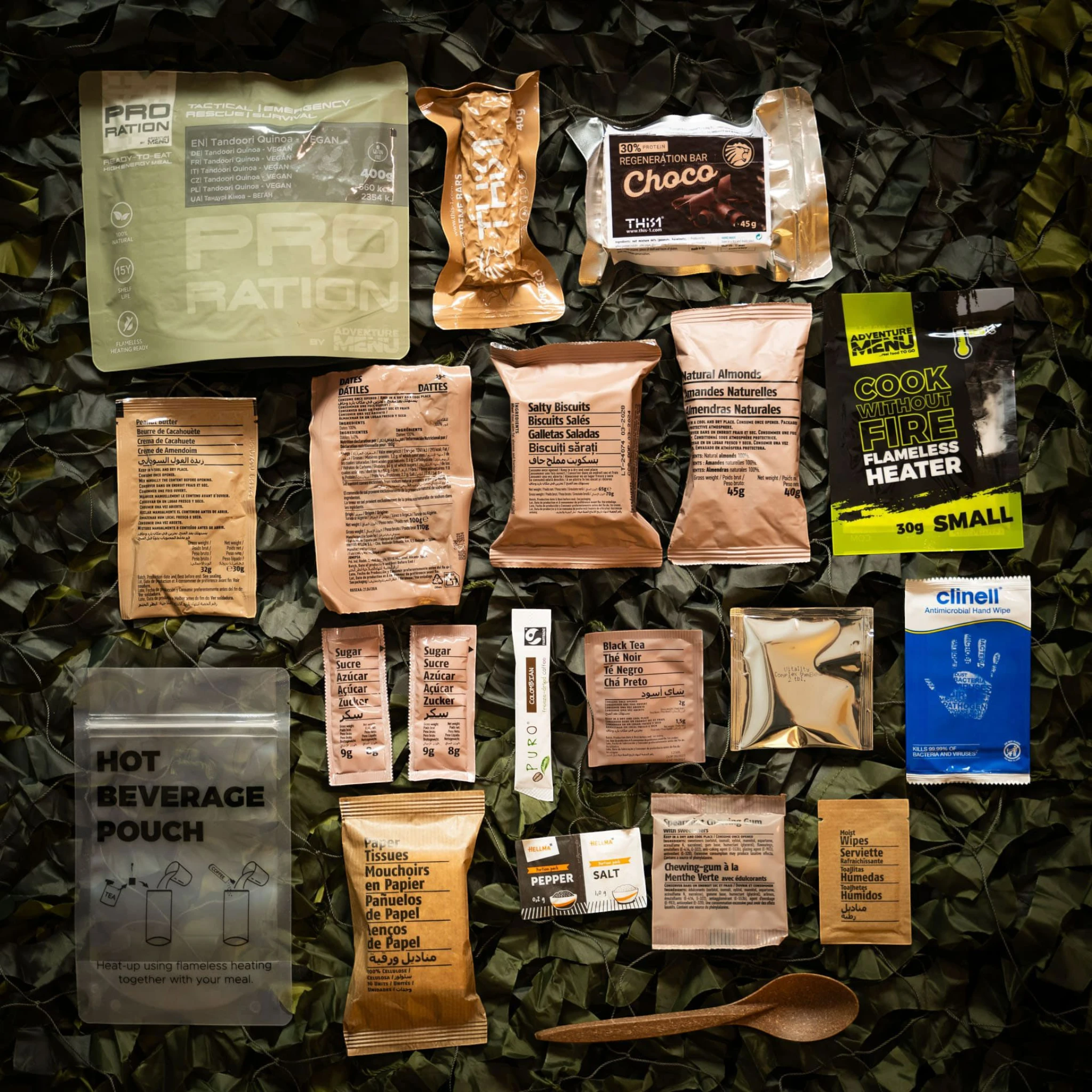 Pro-Ration Ultimate Tactical Ration Halbtagesmenü Vegetarisch