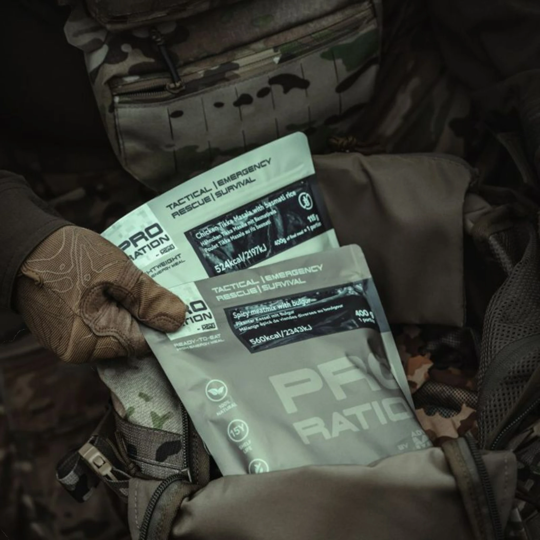 Pro-Ration Ultimate Tactical Ration Halbtagesmenü Vegetarisch