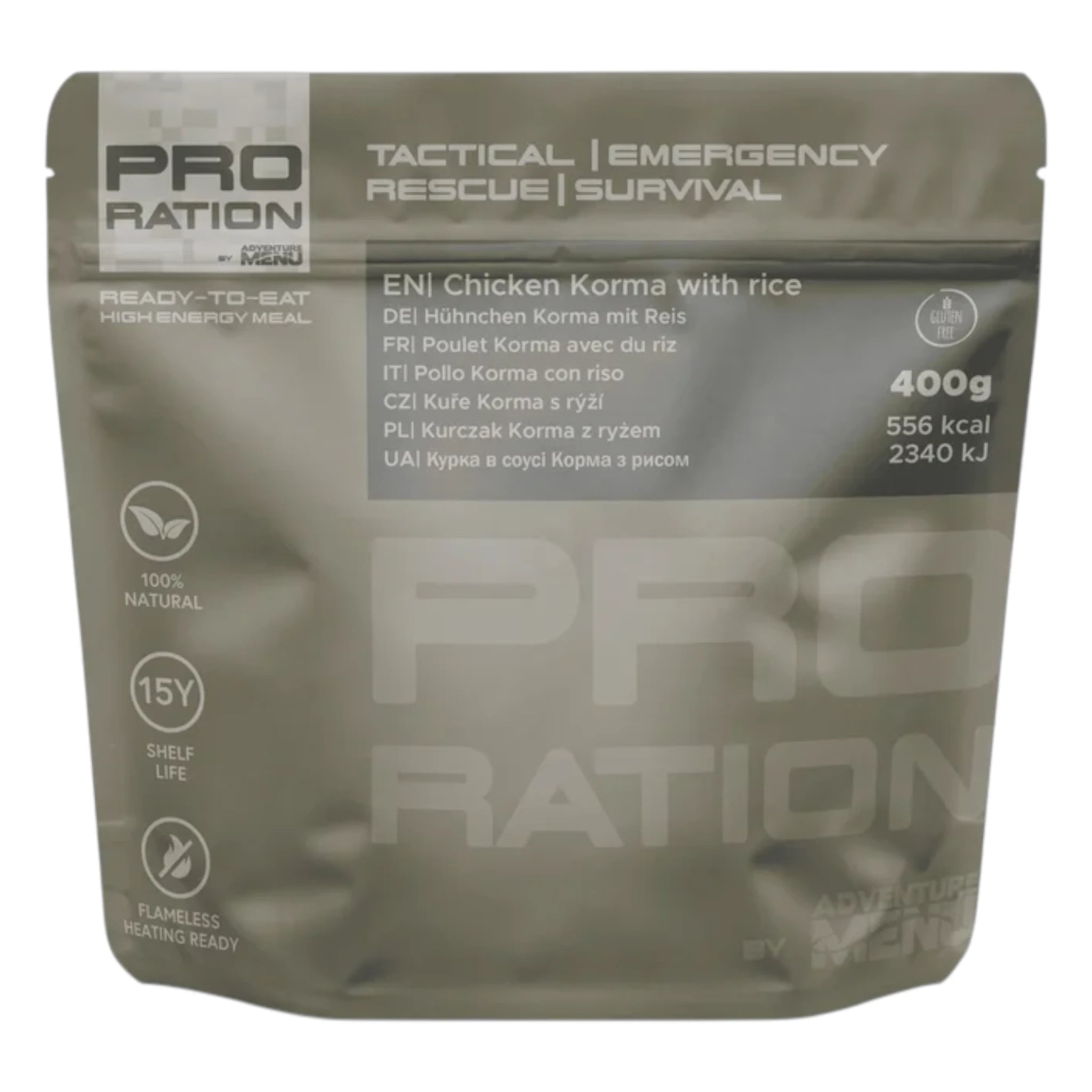 Pro Ration Outdoornahrung Chicken Korma mit Reis