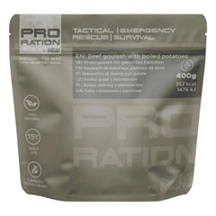 Pro Ration Outdoornahrung Rindsgulasch mit gekochten Kartoffeln