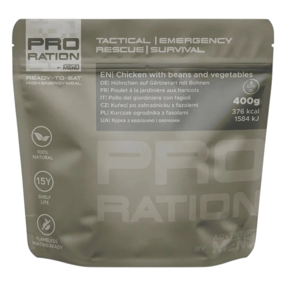 Pro Ration Outdoornahrung Hühnchen mit Gemüse und Bohnen