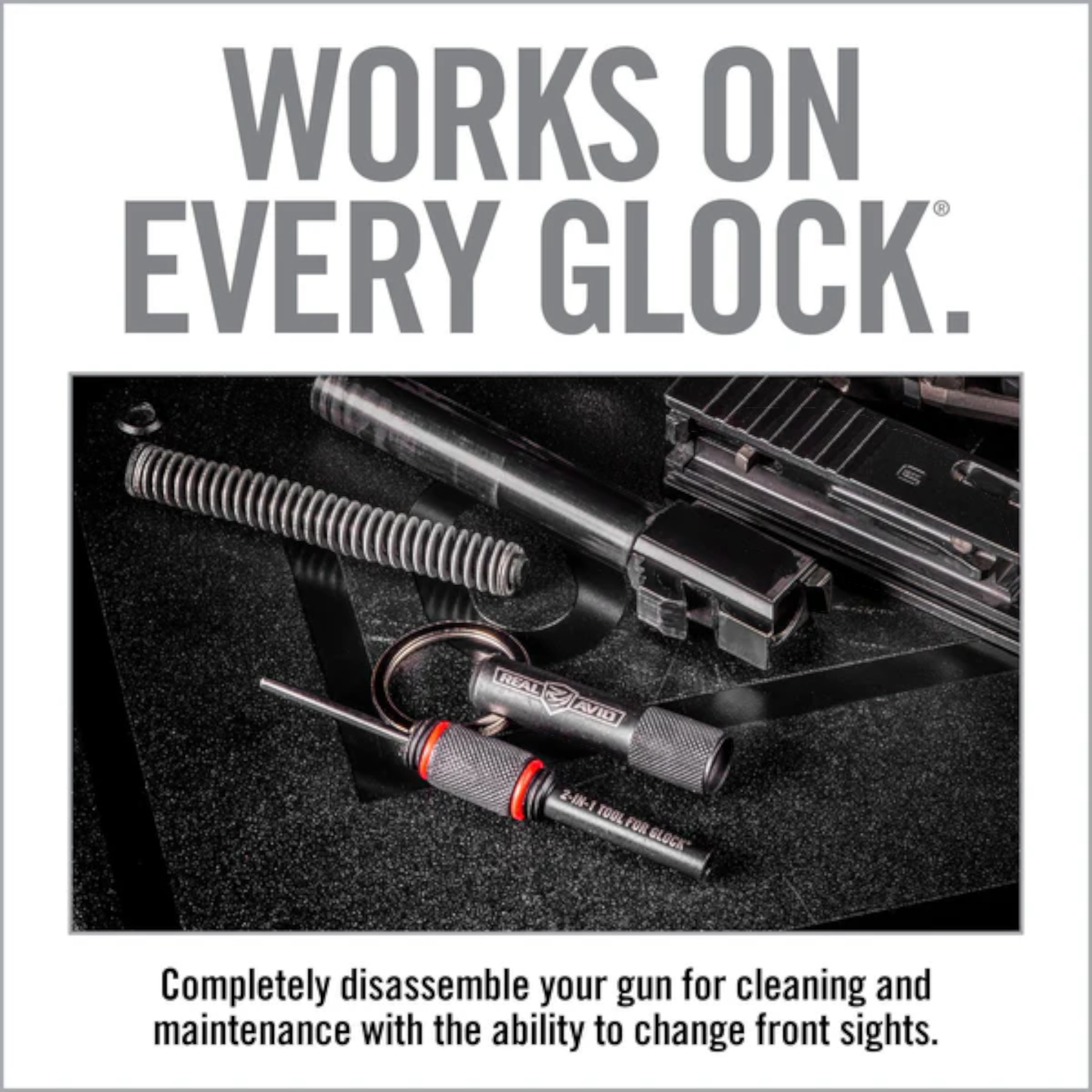 Real Avid Waffenwerkzeug 2-in-1 Tool für Glock