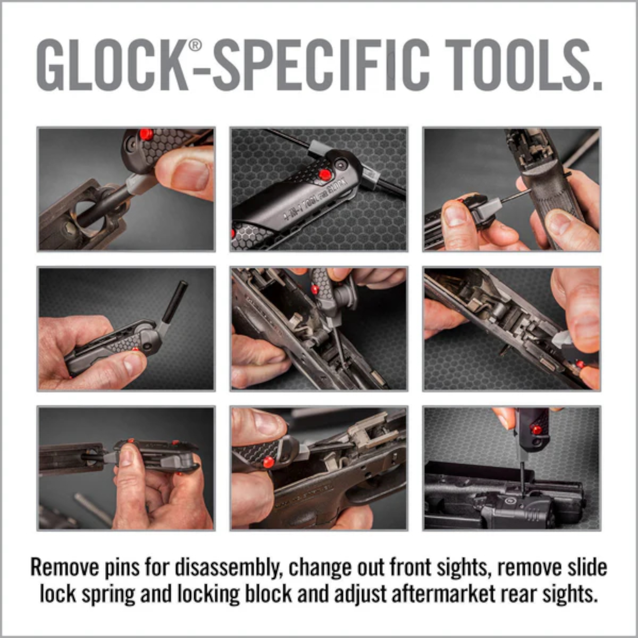 Real Avid Waffenwerkzeug 4-in-1 Tool für Glock