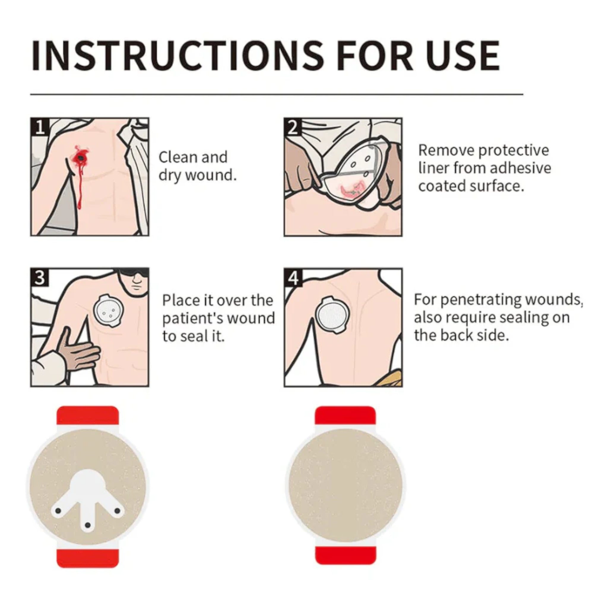 Rhino Rescue Erste Hilfe Chest Seal Thorax