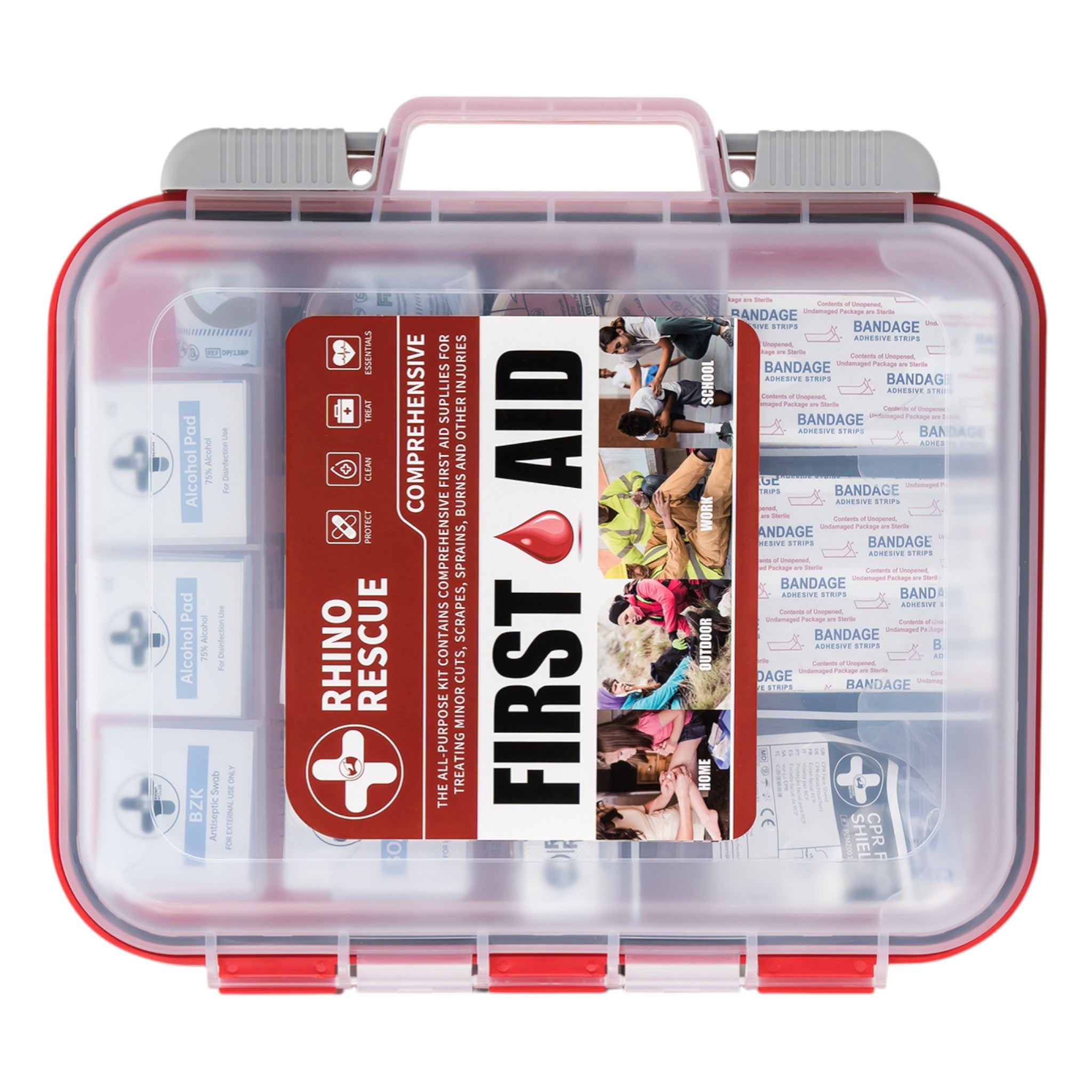 Rhino Rescue Erste Hilfe Koffer 350-teiliges Profi Set