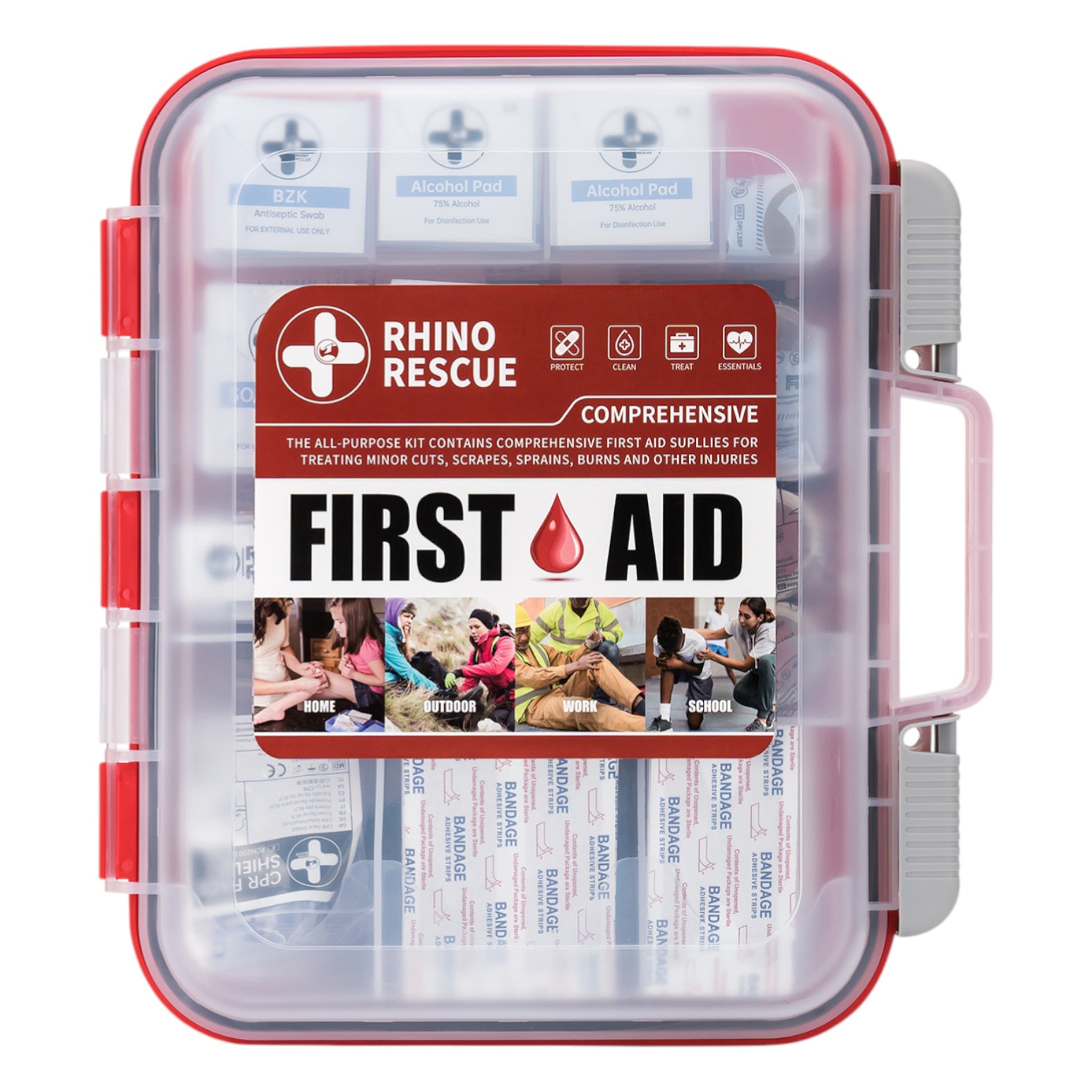 Rhino Rescue Erste Hilfe Koffer 350-teiliges Profi Set