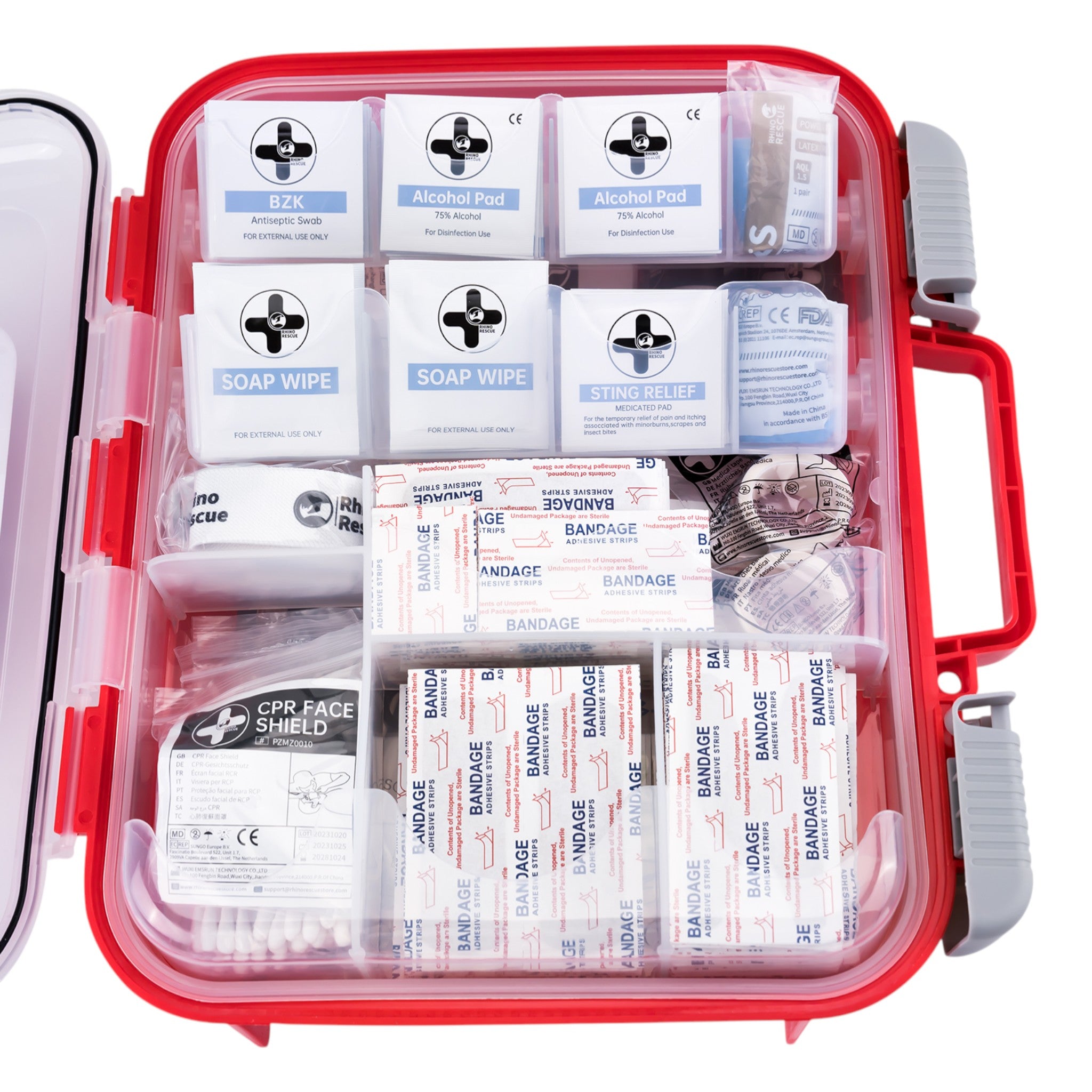 Rhino Rescue Erste Hilfe Koffer 350-teiliges Profi Set