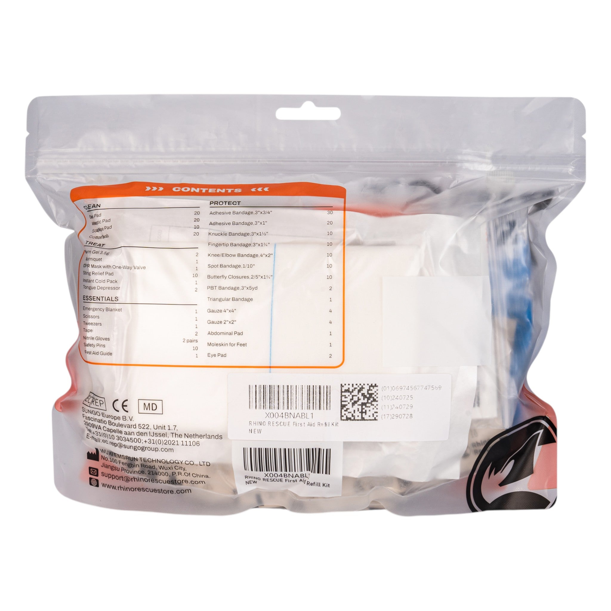 Rhino Rescue Erste Hilfe Nachfüllset 220-teilig